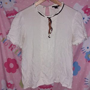 Vintage White Blouse (M/L)